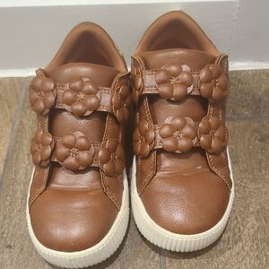 Carter's Brown Sneakers Soft Leather Comfort
